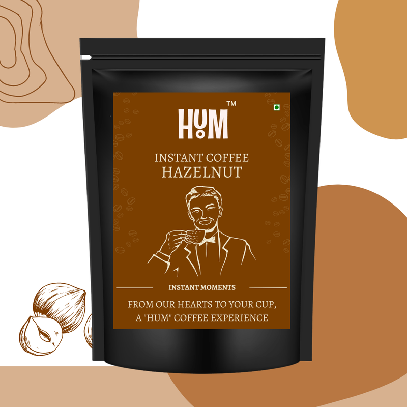 HUM Hazelnut Instant Coffee | 100g | Pack of 1